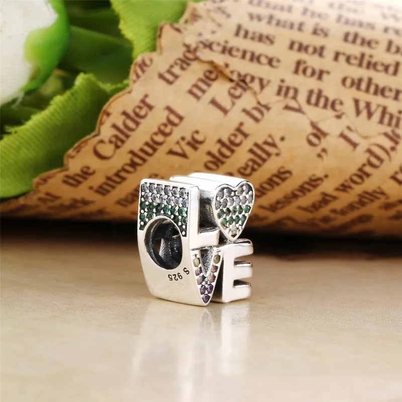 (slika za) PANDORA večbarvni ljubezenski obesek, večbarvni CZ - 797189NRPMX - Ogled 3