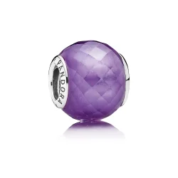 PANDORA Vijolični obesek Petite Facets - 791499ACZ