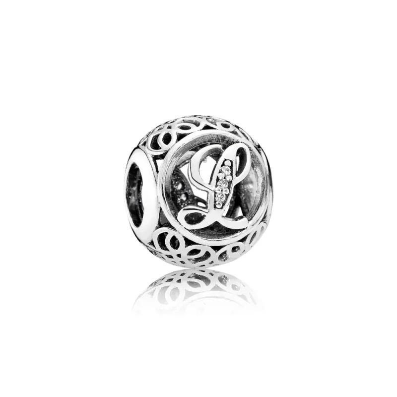 (slika za) PANDORA Vintage obesek črka L - 791856cz - Slika izdelka