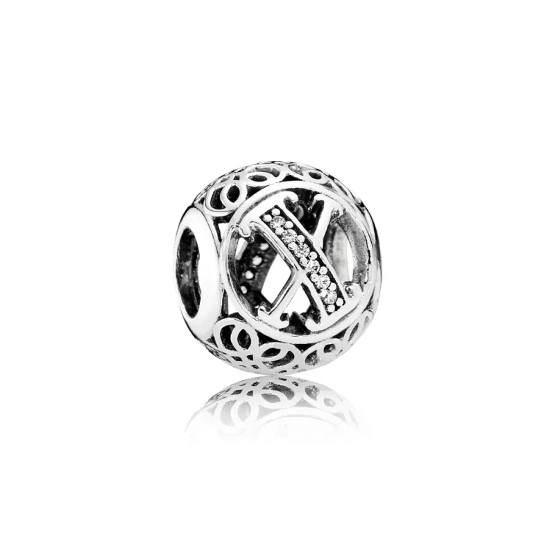 (slika za) PANDORA Vintage obesek črka X - 791868cz - Slika izdelka