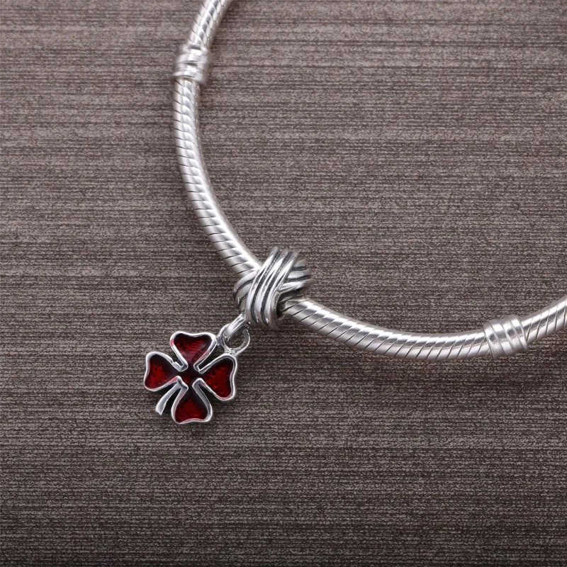 (slika za) PANDORA Viseča roza deteljica - PJ00148-1G - Ogled 4