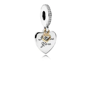 (slika za) PANDORA Viseči obesek I Love You Forever Clear CZ - 792042CZ