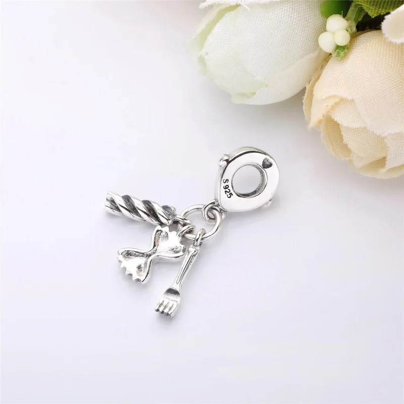 (slika za) PANDORA viseči obesek Love Pasta - 797435 - Ogled 3