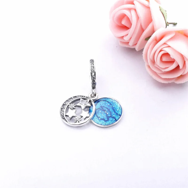 (slika za) PANDORA Viseči obesek Vintage nočno nebo - 791993CZ - Ogled 2