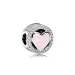 PANDORA Wonderful Love Charm, nežno roza emajl prozoren CZ - 792034CZ PANDORA Wonderful Love Charm, nežno roza emajl prozoren CZ - 792034CZ