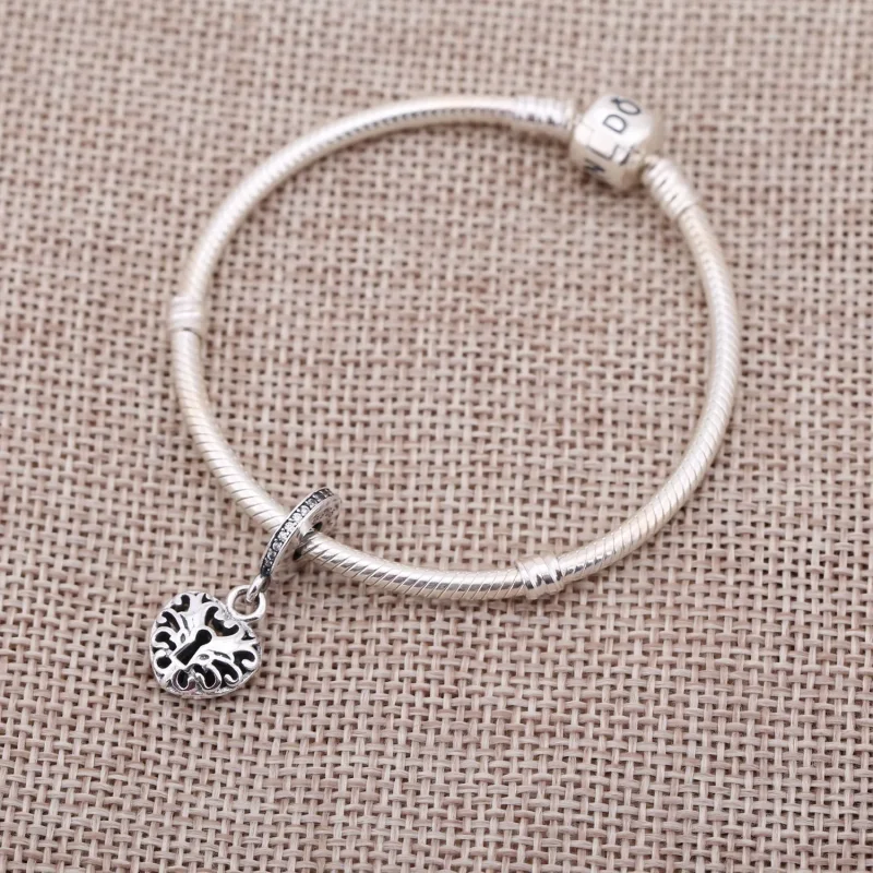 (slika za) PANDORA zapleten obesek s ključavnico v obliki srca - 791876CZ - Ogled 2