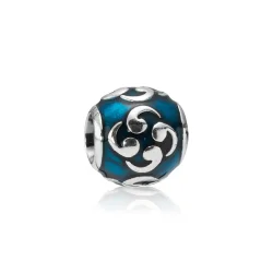 PANDORA Zen, turkizen emajl obesek - 790491EN08