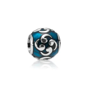 (slika za) PANDORA Zen, turkizen emajl obesek - 790491EN08