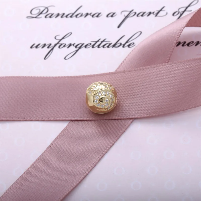 (slika za) PANDORA Zlata sponka za obesek Mickey Mouse - 7501055890729P - Ogled 2