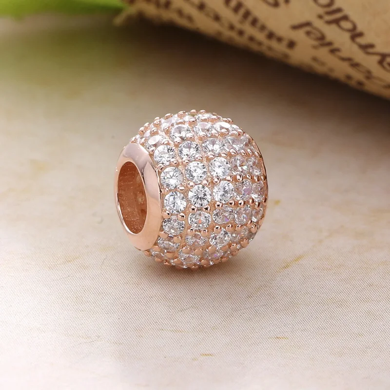 (slika za) Pavé Lights, PANDORA Rose™ Charm Clear CZ - 781051CZ - Ogled 2
