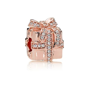 (slika za) Sparkle Surprise Charm, PANDORA Rose™ & Clear CZ - 781400CZ