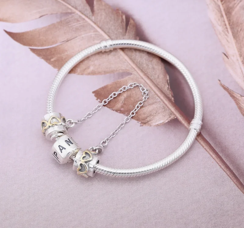 (slika za) Varnostna veriga PANDORA Love Heart - 790307 - Ogled 2