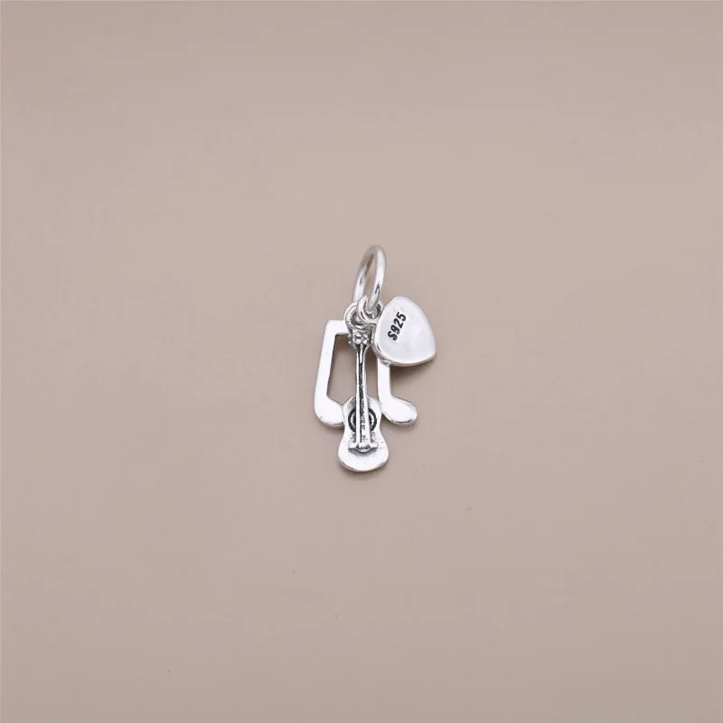 (slika za) Viseči obesek iz rdečega emajla PANDORA I Love Music - 791504EN09 - Ogled 3