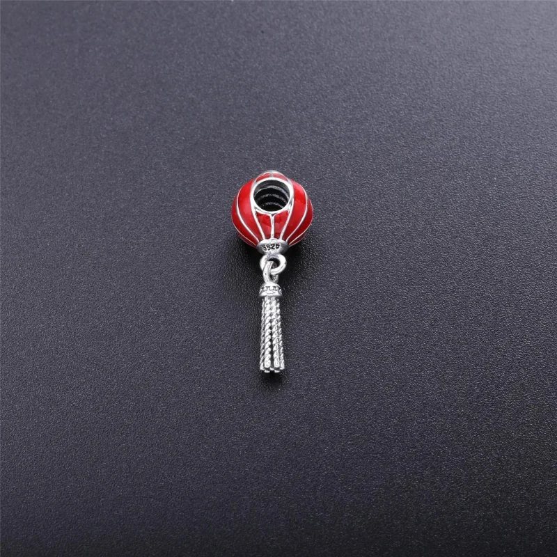 (slika za) Viseči obesek kitajska lučka PANDORA, rdeč emajl - 791299EN09 - Ogled 3