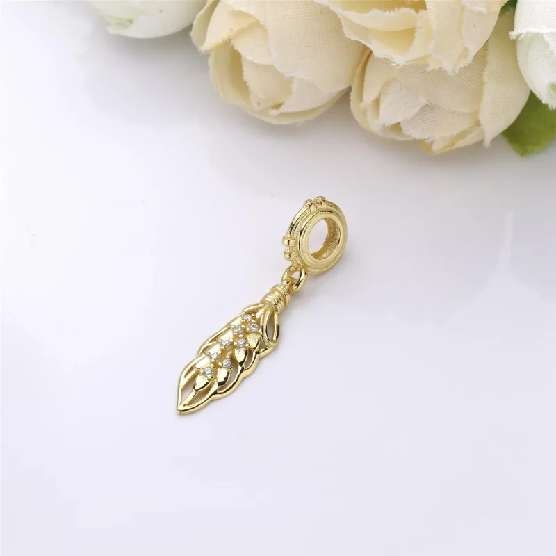 (slika za) Viseči obesek Lebdeča zrna, PANDORA Shine™ & Clear CZ - 767586CZ - Ogled 2