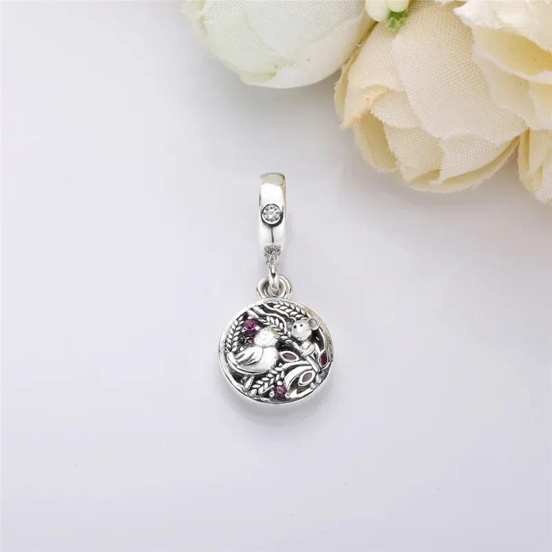 (slika za) Viseči obesek PANDORA Always by Your Side, večbarvni CZ in vijoličen emajl - 797 - Ogled 2