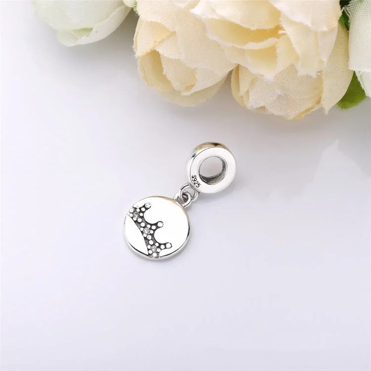 Viseči obesek PANDORA Dazzling Crown, prozoren CZ - 797624CZ