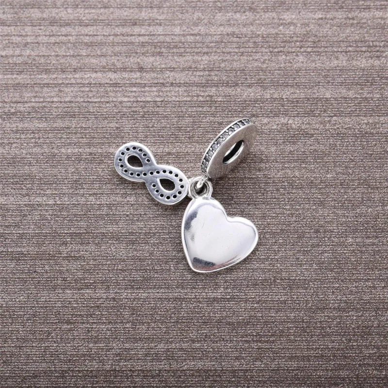 (slika za) Viseči obesek PANDORA Forever Friends, prozoren CZ - 791948CZ - Ogled 3