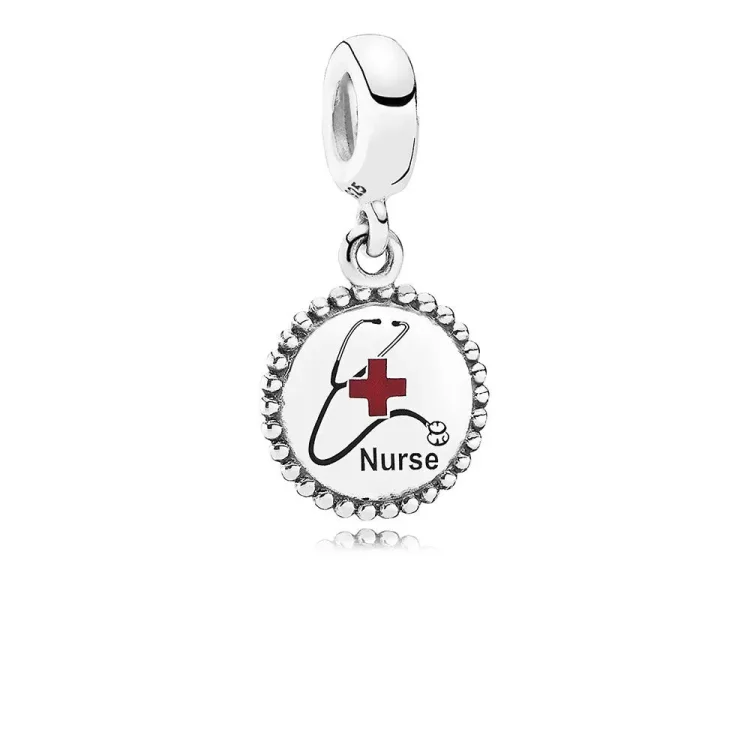 Viseči obesek PANDORA Nurse, mešani emajl - ENG791169_45