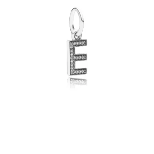 (slika za) Viseči obesek PANDORA črka E - 791317CZ