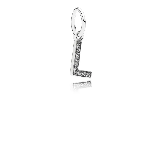 (slika za) Viseči obesek PANDORA črka L - 791324CZ