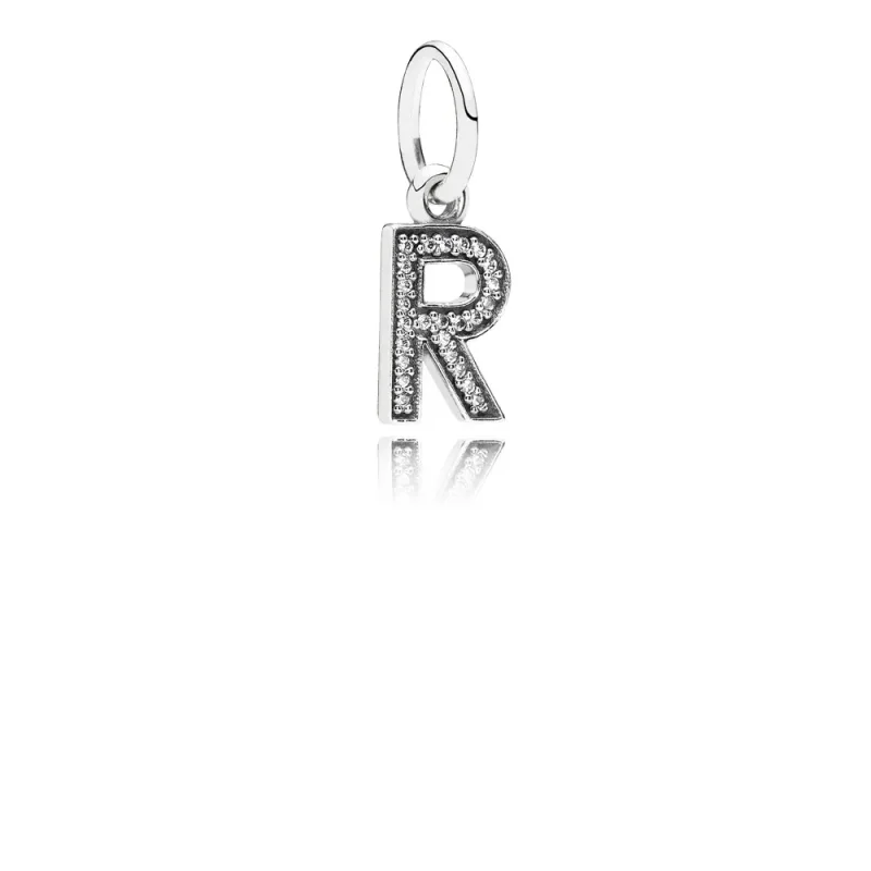 (slika za) Viseči obesek PANDORA črka R - 791330CZ - Slika izdelka