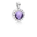 Viseči obesek s fasetiranim medaljonom PANDORA, sintetični ametist - 797662SAM Viseči obesek s fasetiranim medaljonom PANDORA, sintetični ametist - 797662SAM