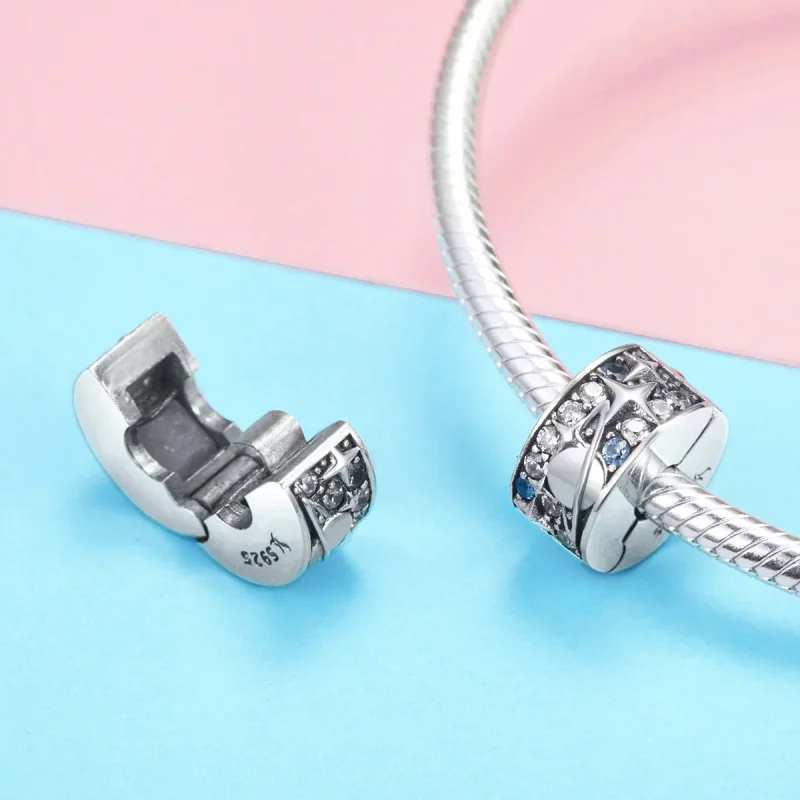 (slika za) Sponka Pandora Style Silver Planet - SCC985 - Ogled 3