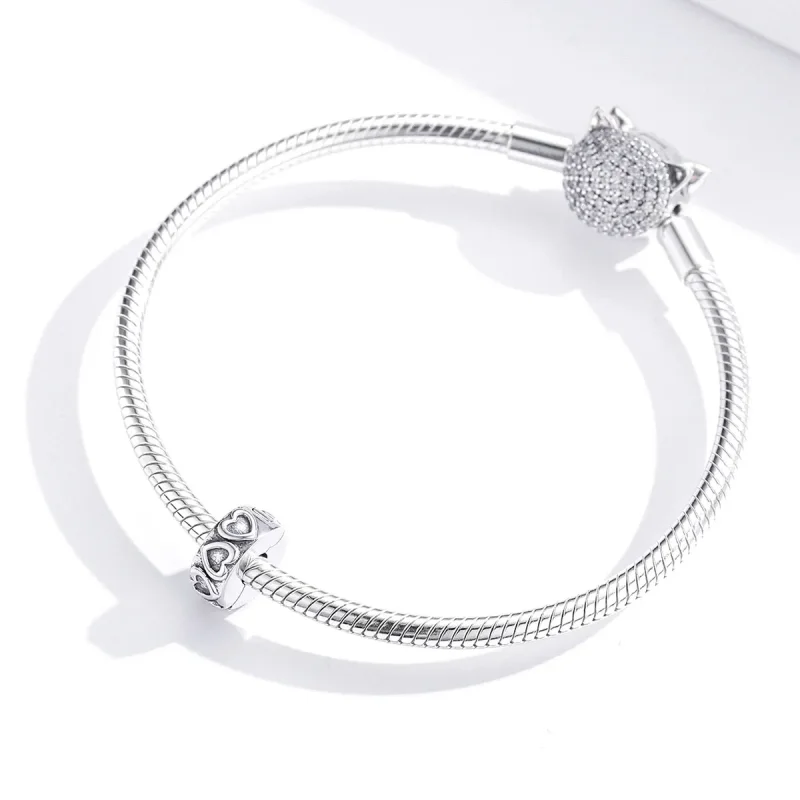 (slika za) Srebrna vintage reliefna sponka Pandora Style - SCC1557 - Ogled 3