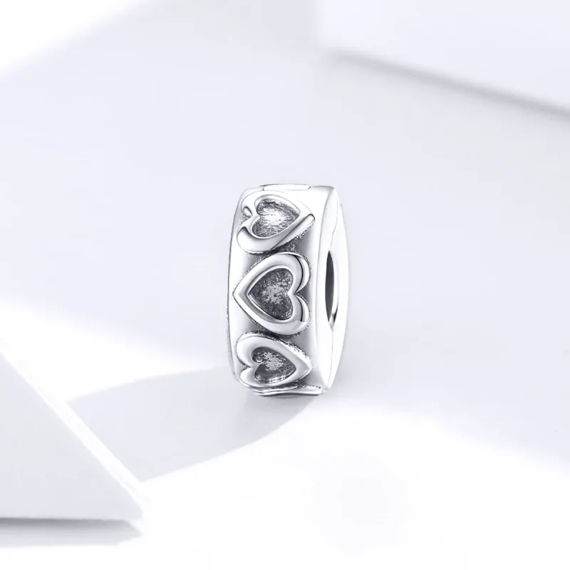 (slika za) Srebrna vintage reliefna sponka Pandora Style - SCC1557 - Ogled 4