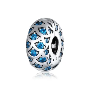 (slika za) Srebrno modra elegantna sponka Pandora Style - SCC1513