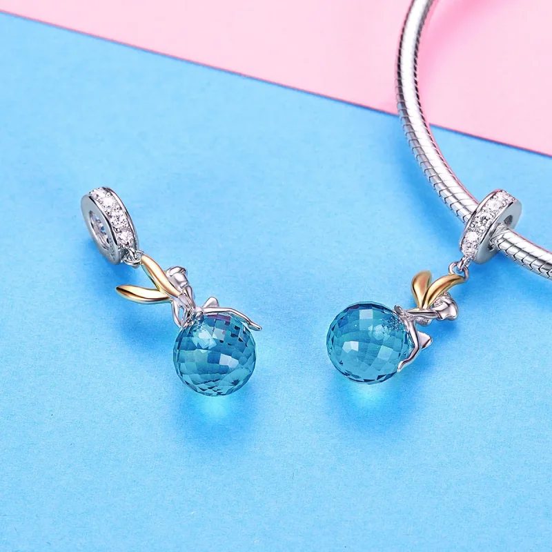 (slika za) Dvobarvni dvobarvni viseči viseči planet Elf v slogu Pandora - BSC056 - Ogled 3