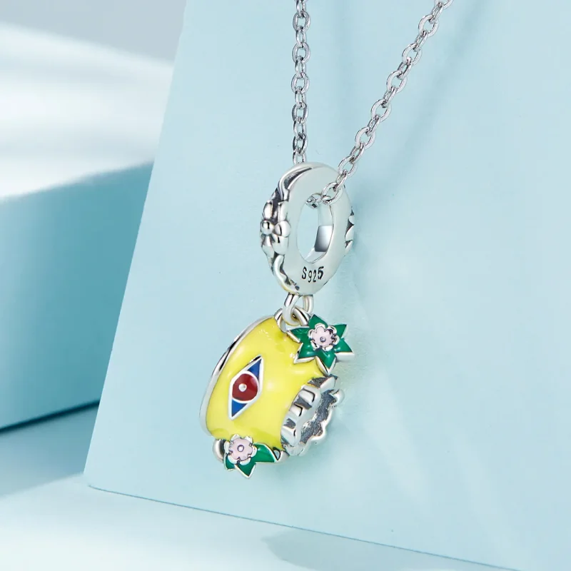 (slika za) Groteskna viseča skodelica s hudičevim očesom v stilu Pandora - SCC2375 - Ogled 2