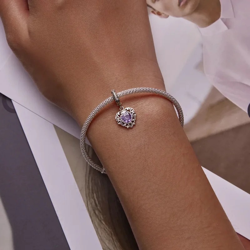 (slika za) Klasične ljubezenske obeske v slogu Pandora - SCC2181 - Ogled 5