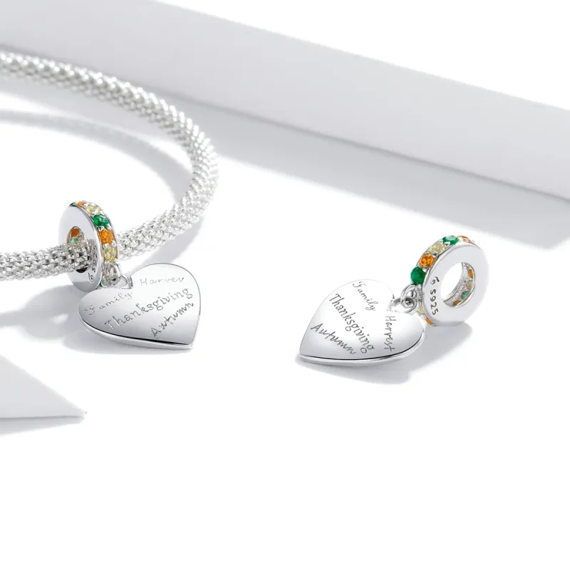 (slika za) Ljubezenski obesek za zahvalni dan Pandora Style - BSC344 - Ogled 4