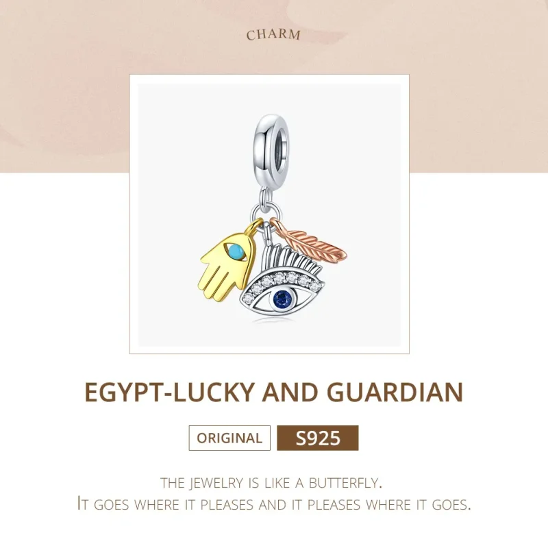 (slika za) Pandora Style Egypt - Lucky Guardian Dangle - SCC1860 - Ogled 5