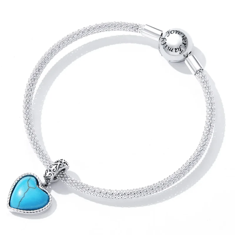 (slika za) Pandora Style Love Turquoise Viseči - SCC2227 - Ogled 5