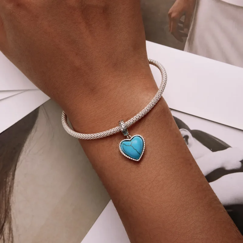 (slika za) Pandora Style Love Turquoise Viseči - SCC2227 - Ogled 6