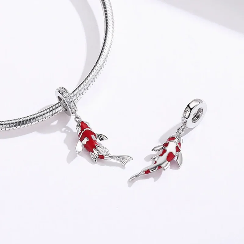 (slika za) Pandora Style Lucky Koi Viseči - BSC085 - Ogled 4