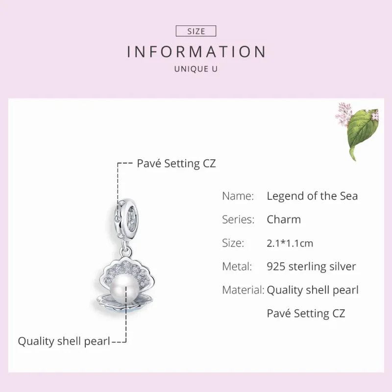 (slika za) Pandora Style Silver Legend of The Sea Dangle - BSC242 - Ogled 7