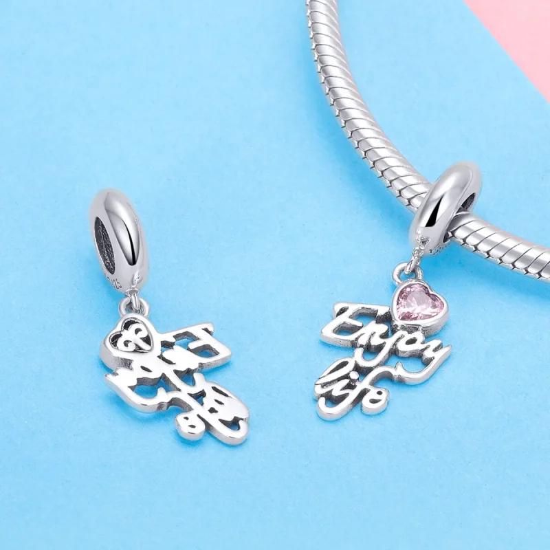 (slika za) Pandora Style Silver Love Life Viseči - SCC907 - Ogled 3