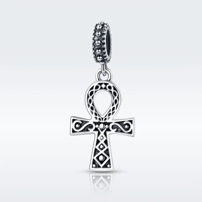 (slika za) Pandora Style Silver The Cross of The Power of Retro Faith Dangle - SCC185 - Ogled 2