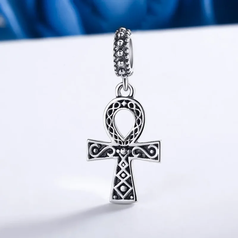 (slika za) Pandora Style Silver The Cross of The Power of Retro Faith Dangle - SCC185 - Ogled 3