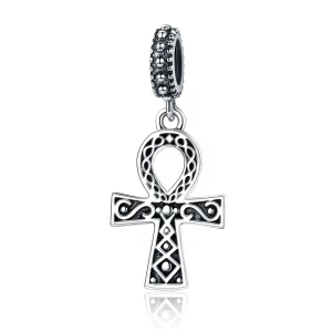 (slika za) Pandora Style Silver The Cross of The Power of Retro Faith Dangle - SCC185