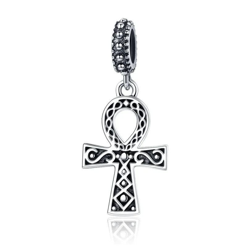 (slika za) Pandora Style Silver The Cross of The Power of Retro Faith Dangle - SCC185 - Slika izdelka
