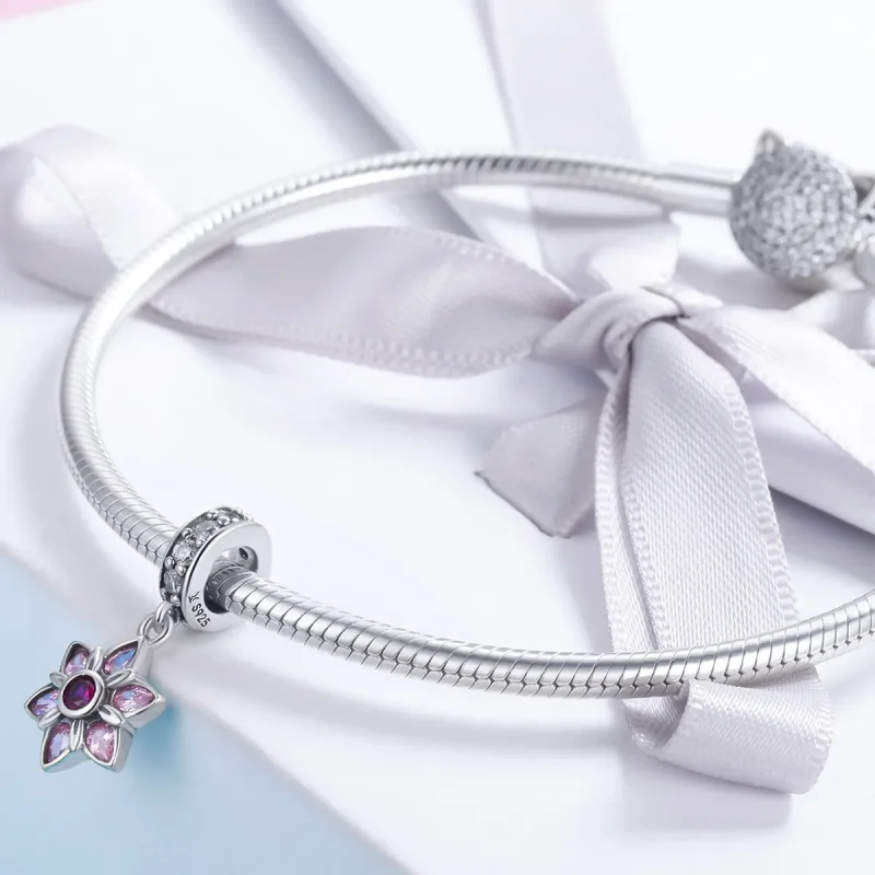 (slika za) Pandora Style Silver The Dance of Flowers Dangle - SCC840 - Ogled 4