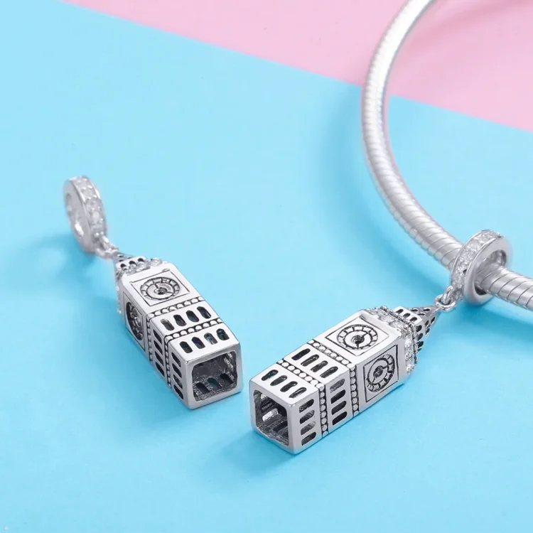 Pandora Style Silver Velika Britanija Big Ben Viseči - SCC868