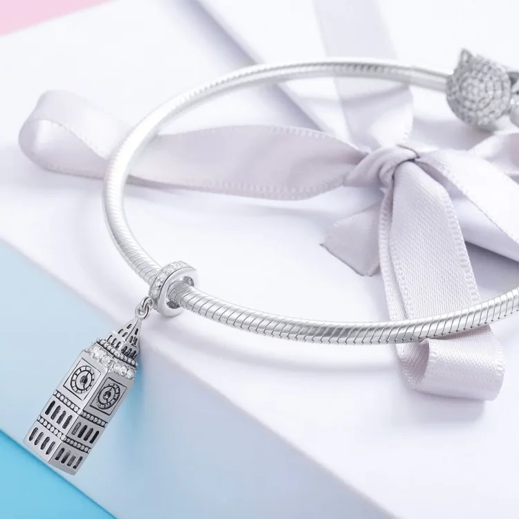 Pandora Style Silver Velika Britanija Big Ben Viseči - SCC868
