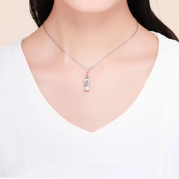 Pandora Style Silver Velika Britanija Big Ben Viseči - SCC868