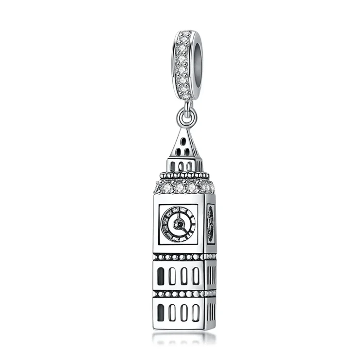 Pandora Style Silver Velika Britanija Big Ben Viseči - SCC868